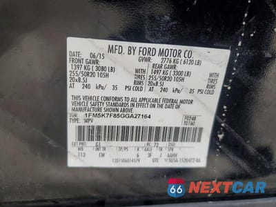 Zdjęcie 14 z 14 samochodu: 2016 FORD EXPLORER LIMITED VIN:1FM5K7F85GGA27164 - miniatura