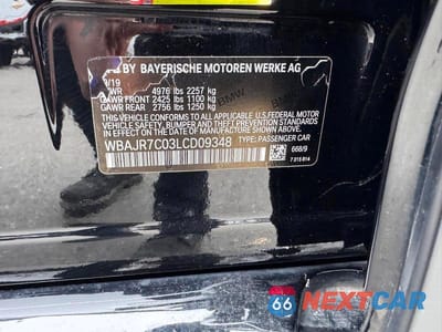 Zdjęcie 12 z 12 samochodu: 2020 BMW 530 XI VIN:WBAJR7C03LCD09348 - miniatura