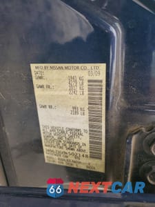 Zdjęcie 12 z 12 samochodu: 2009 NISSAN ALTIMA 2.5 VIN:1N4AL21EX9N502148 - miniatura