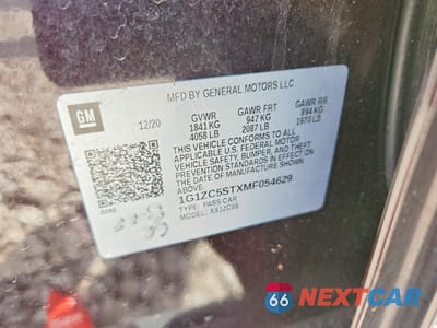 Zdjęcie 12 z 12 samochodu: 2021 CHEVROLET MALIBU LS VIN:1G1ZC5STXMF054629 - miniatura