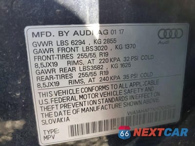 Zdjęcie 13 z 13 samochodu: 2017 AUDI Q7 PREMIUM VIN:WA1AHAF7XHD042844 - miniatura