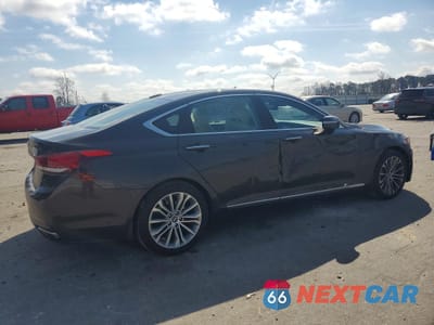 Trzecie zdjęcie samochodu z tyłu: 2017 GENESIS G80 3.8 VIN:KMHGN4JE6HU195300 - miniatura