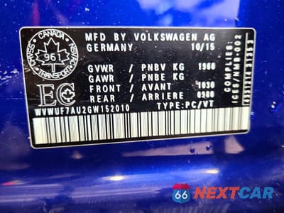 Zdjęcie 13 z 13 samochodu: 2016 VOLKSWAGEN GOLF R VIN:WVWUF7AU2GW152010 - miniatura