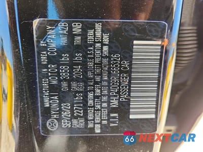 Zdjęcie 13 z 13 samochodu: 2024 HYUNDAI ELANTRA LIMITED VIN:KMHLP4DG9RU665326 - miniatura