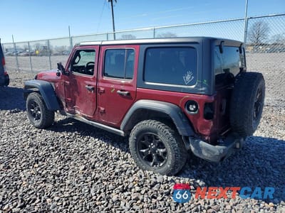 Drugie zdjęcie samochodu z przodu: 2021 JEEP WRANGLER UNLIMITED SPORT VIN:1C4HJXDGXMW715712 - miniatura