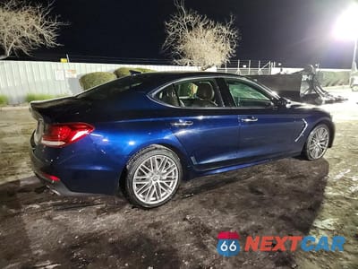 Trzecie zdjęcie samochodu z tyłu: 2021 GENESIS G70 2.0T VIN:KMTG34LA9MU079783 - miniatura
