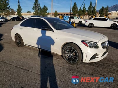 Czwarte zdjęcie samochodu z boku: 2020 MERCEDES-BENZ C 43 AMG VIN:WDDWF6EB5LR552864 - miniatura