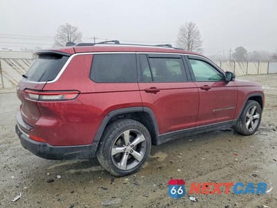 Trzecie zdjęcie samochodu z tyłu: 2021 JEEP GRAND CHEROKEE L LIMITED VIN:1C4RJKBG9M8108392 - miniatura