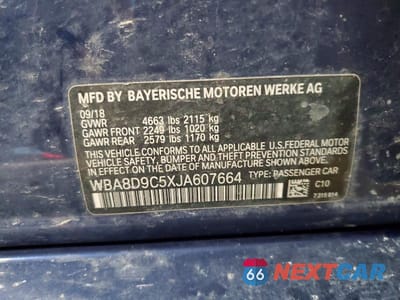 Zdjęcie 12 z 12 samochodu: 2018 BMW 330 XI VIN:WBA8D9C5XJA607664 - miniatura