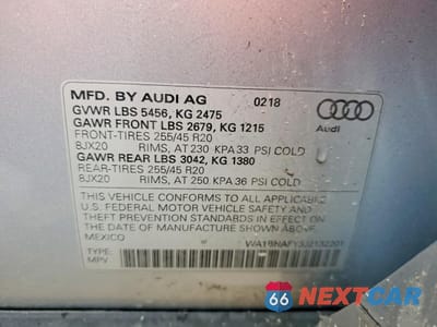Zdjęcie 13 z 13 samochodu: 2018 AUDI Q5 PREMIUM PLUS VIN:WA1BNAFY3J2132201 - miniatura