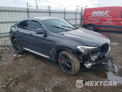 Czwarte zdjęcie samochodu z boku: 2021 BMW X4 XDRIVE30I VIN:5UX2V1C04M9F54334 - miniatura