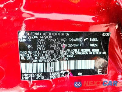 Zdjęcie 13 z 13 samochodu: 2025 TOYOTA RAV4 HYBRID LE VIN:JTMLWRFV6SD303542 - miniatura