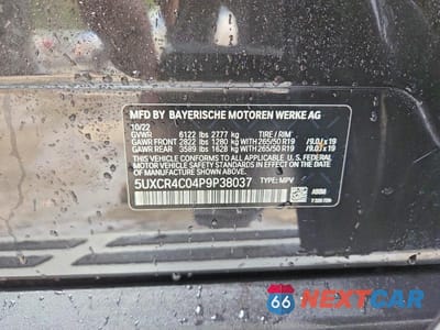 Zdjęcie 14 z 14 samochodu: 2023 BMW X5 SDRIVE 40I VIN:5UXCR4C04P9P38037 - miniatura