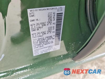 Zdjęcie 12 z 12 samochodu: 2026 NISSAN FRONTIER SV VIN:1N6ED1EK4TN639027 - miniatura