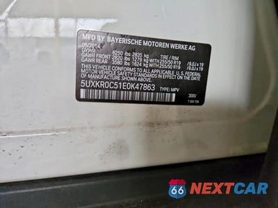 Zdjęcie 13 z 13 samochodu: 2014 BMW X5 XDRIVE35I VIN:5UXKR0C51E0K47863 - miniatura