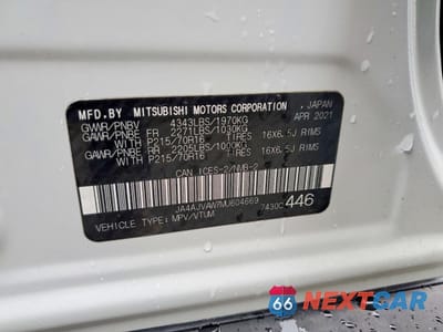 Zdjęcie 13 z 13 samochodu: 2021 MITSUBISHI RVR SE VIN:JA4AJVAW7MU604669 - miniatura