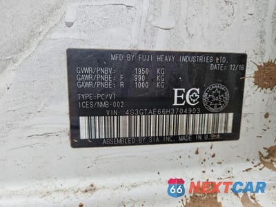 Zdjęcie 12 z 12 samochodu: 2017 SUBARU IMPREZA PREMIUM PLUS VIN:4S3GTAE66H3704903 - miniatura