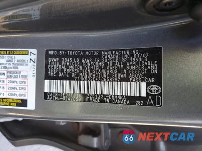 Zdjęcie 12 z 12 samochodu: 2007 TOYOTA MATRIX XR VIN:2T1KR32E47C658297 - miniatura
