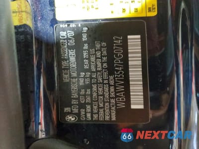 Zdjęcie 12 z 12 samochodu: 2007 BMW 328 I SULEV VIN:WBAWV13547PG07142 - miniatura