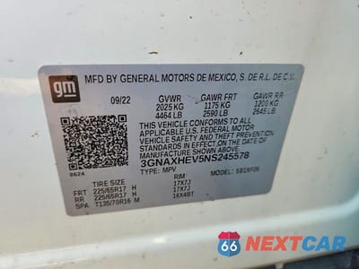 Zdjęcie 13 z 13 samochodu: 2022 CHEVROLET EQUINOX LS VIN:3GNAXHEV5NS245578 - miniatura