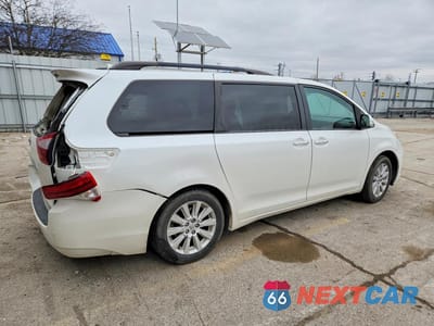Trzecie zdjęcie samochodu z tyłu: 2015 TOYOTA SIENNA LIMITED PREMIUM 7-PASSENGER VIN:5TDDK3DC2FS097645 - miniatura