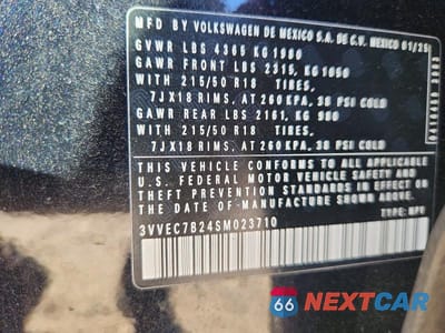 Zdjęcie 13 z 13 samochodu: 2025 VOLKSWAGEN TAOS SE VIN:3VVEC7B24SM023710 - miniatura