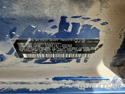 Zdjęcie 12 z 13 samochodu: 2008 SUBARU IMPREZA 2.5I VIN:JF1GH61668H829297 - miniatura