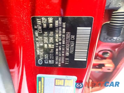 Zdjęcie 12 z 12 samochodu: 2026 HYUNDAI ELANTRA SEL SPORT VIN:KMHLM4DG6TU129059 - miniatura