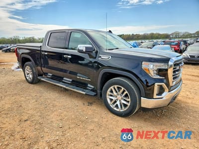 Czwarte zdjęcie samochodu z boku: 2021 GMC SIERRA C1500 SLT VIN:3GTP8DED9MG373176 - miniatura