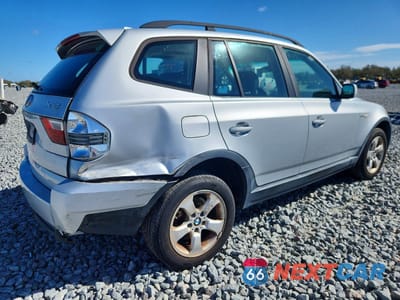 Trzecie zdjęcie samochodu z tyłu: 2007 BMW X3 3.0SI VIN:WBXPC93427WF18925 - miniatura