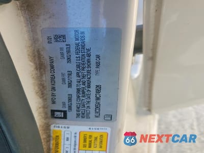 Zdjęcie 13 z 13 samochodu: 2021 CHEVROLET SPARK 1LT VIN:KL8CD6SA1MC749526 - miniatura