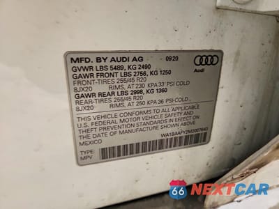 Zdjęcie 13 z 13 samochodu: 2021 AUDI Q5 PREMIUM PLUS VIN:WA1BAAFY2M2007643 - miniatura