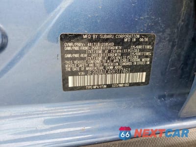 Zdjęcie 12 z 12 samochodu: 2024 SUBARU CROSSTREK PREMIUM VIN:JF2GUADC4RH377461 - miniatura