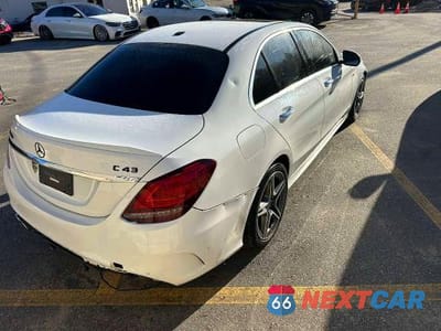 Trzecie zdjęcie samochodu z tyłu: 2020 MERCEDES-BENZ C 43 AMG VIN:WDDWF6EB9LR563656 - miniatura