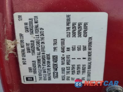 Zdjęcie 13 z 13 samochodu: 1999 CHEV S TRUCK S10 VIN:1GCCS1445XK140828 - miniatura