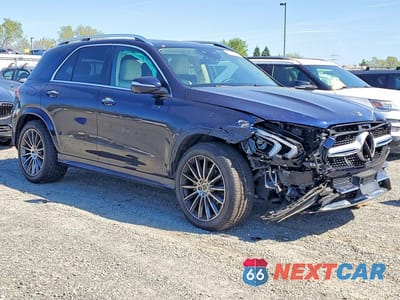 Czwarte zdjęcie samochodu z boku: 2021 MERCEDES-BENZ GLE 350 VIN:4JGFB4JB9MA522343 - miniatura
