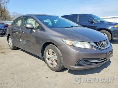 Czwarte zdjęcie samochodu z boku: 2013 HONDA CIVIC LX VIN:2HGFB2F58DH574593 - miniatura