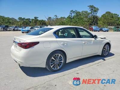 Trzecie zdjęcie samochodu z tyłu: 2022 INFINITI Q50 LUXE VIN:JN1EV7BR6NM340851 - miniatura