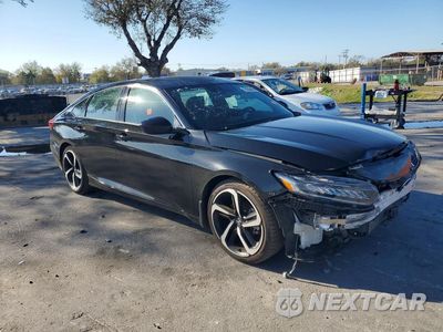 Czwarte zdjęcie samochodu z boku: 2022 HONDA ACCORD SPORT VIN:1HGCV1F39NA110196 - miniatura
