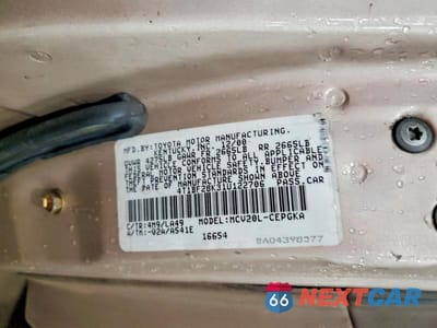 Zdjęcie 13 z 13 samochodu: 2001 TOYOTA CAMRY XLE V6 VIN:4T1BF28K31U122706 - miniatura