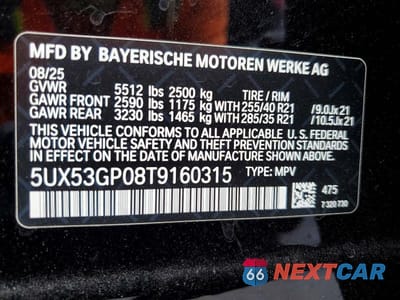 Zdjęcie 14 z 14 samochodu: 2026 BMW X3 30 XDRIVE VIN:5UX53GP08T9160315 - miniatura