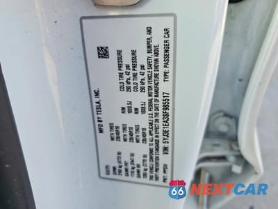 Zdjęcie 13 z 13 samochodu: 2025 TESLA MODEL 3 VIN:5YJ3E1EA3SF985517 - miniatura