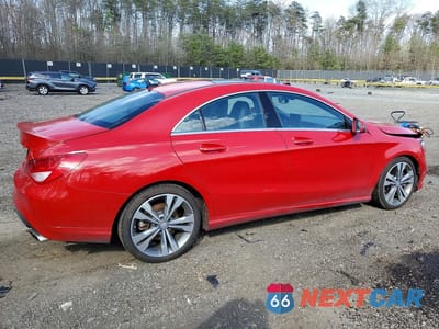 Trzecie zdjęcie samochodu z tyłu: 2016 MERCEDES-BENZ CLA 250 VIN:WDDSJ4EB3GN316843 - miniatura