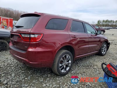 Trzecie zdjęcie samochodu z tyłu: 2019 DODGE DURANGO GT VIN:1C4RDJDG6KC756443 - miniatura