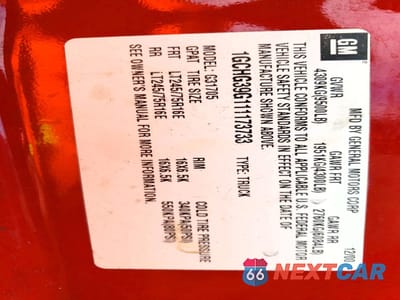 Zdjęcie 12 z 12 samochodu: 2001 CHEVROLET EXPRESS G3500 VIN:1GCHG39G111173733 - miniatura