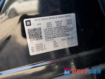 Zdjęcie 14 z 14 samochodu: 2020 CHEVROLET EQUINOX PREMIER VIN:2GNAXNEVXL6141064 - miniatura