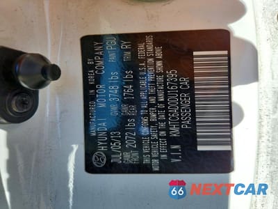 Zdjęcie 12 z 12 samochodu: 2013 HYUNDAI VELOSTER BASE VIN:KMHTC6AD0DU167395 - miniatura