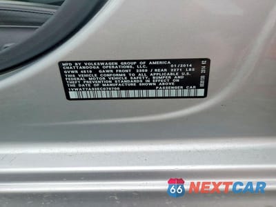 Zdjęcie 12 z 12 samochodu: 2014 VOLKSWAGEN PASSAT S VIN:1VWAT7A32EC070700 - miniatura