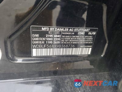 Zdjęcie 12 z 12 samochodu: 2009 MERCEDES-BENZ E 350 VIN:WDBUF56XX9B368736 - miniatura