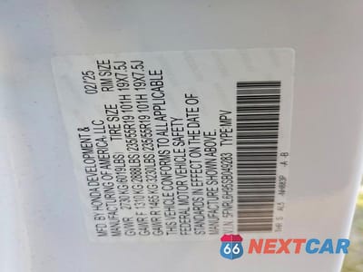 Zdjęcie 14 z 14 samochodu: 2025 HONDA ODYSSEY ELITE VIN:5FNRL6H95SB049283 - miniatura